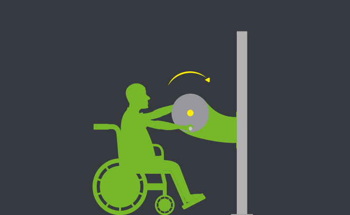 Cyclette braccia per disabili